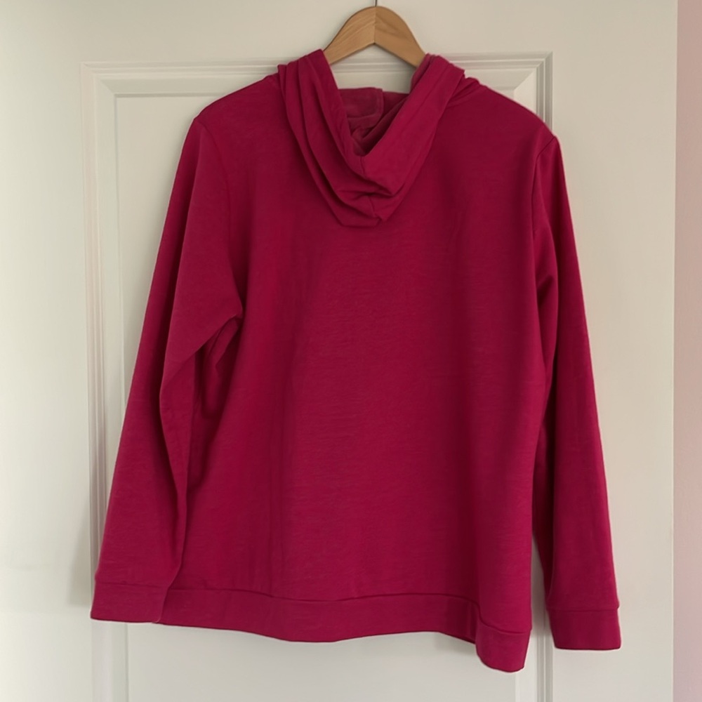 Eddie Bauer Women's Pink Zip Hoodie - Picture 3 of 4